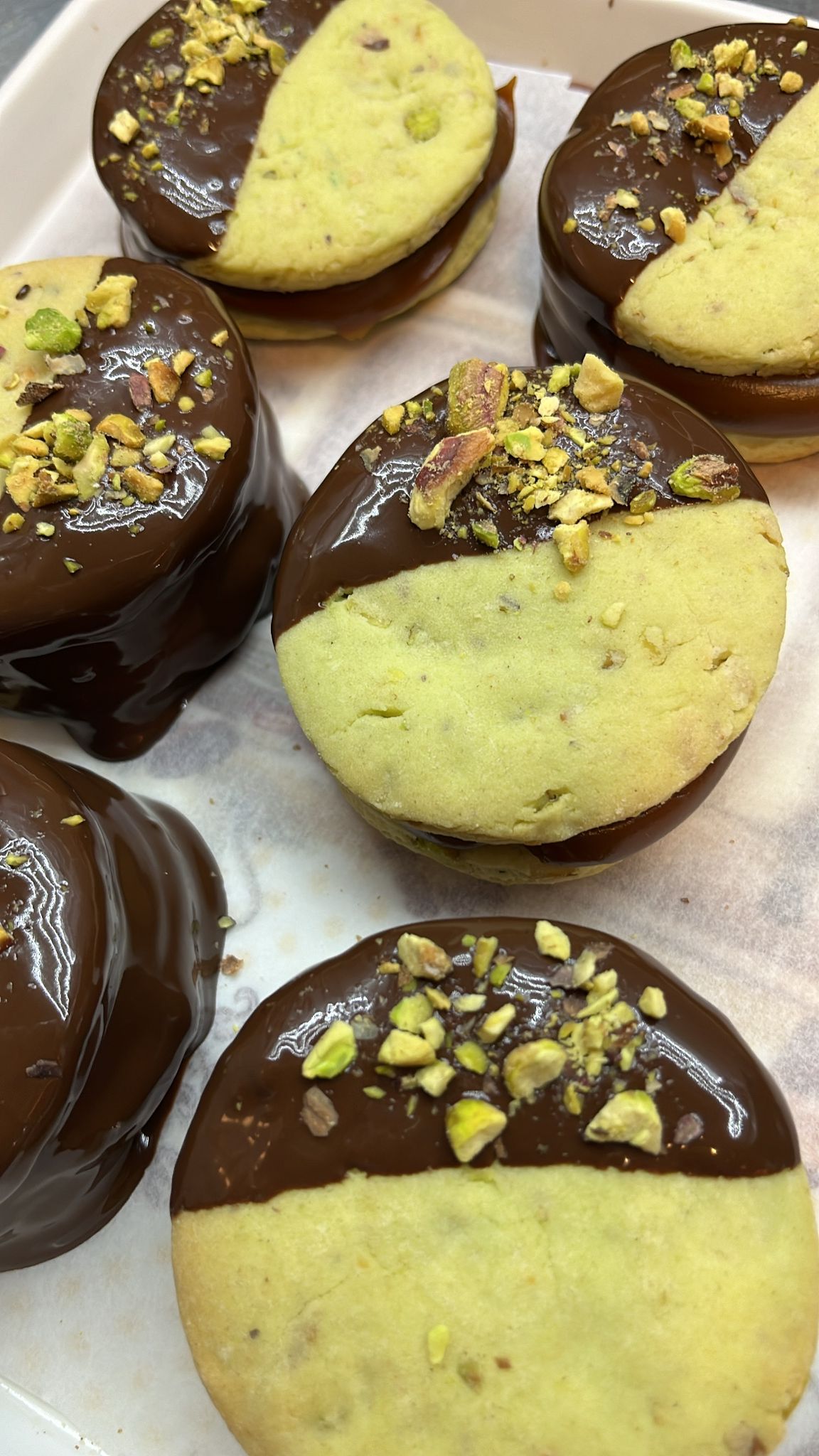 Alfajor edición especial pistacho