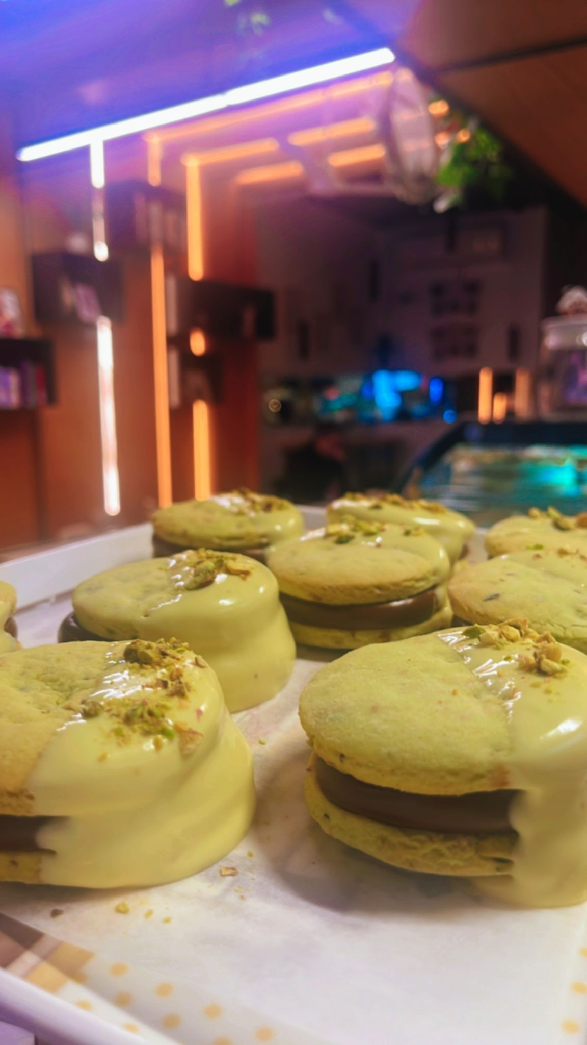 Alfajor edición especial pistacho