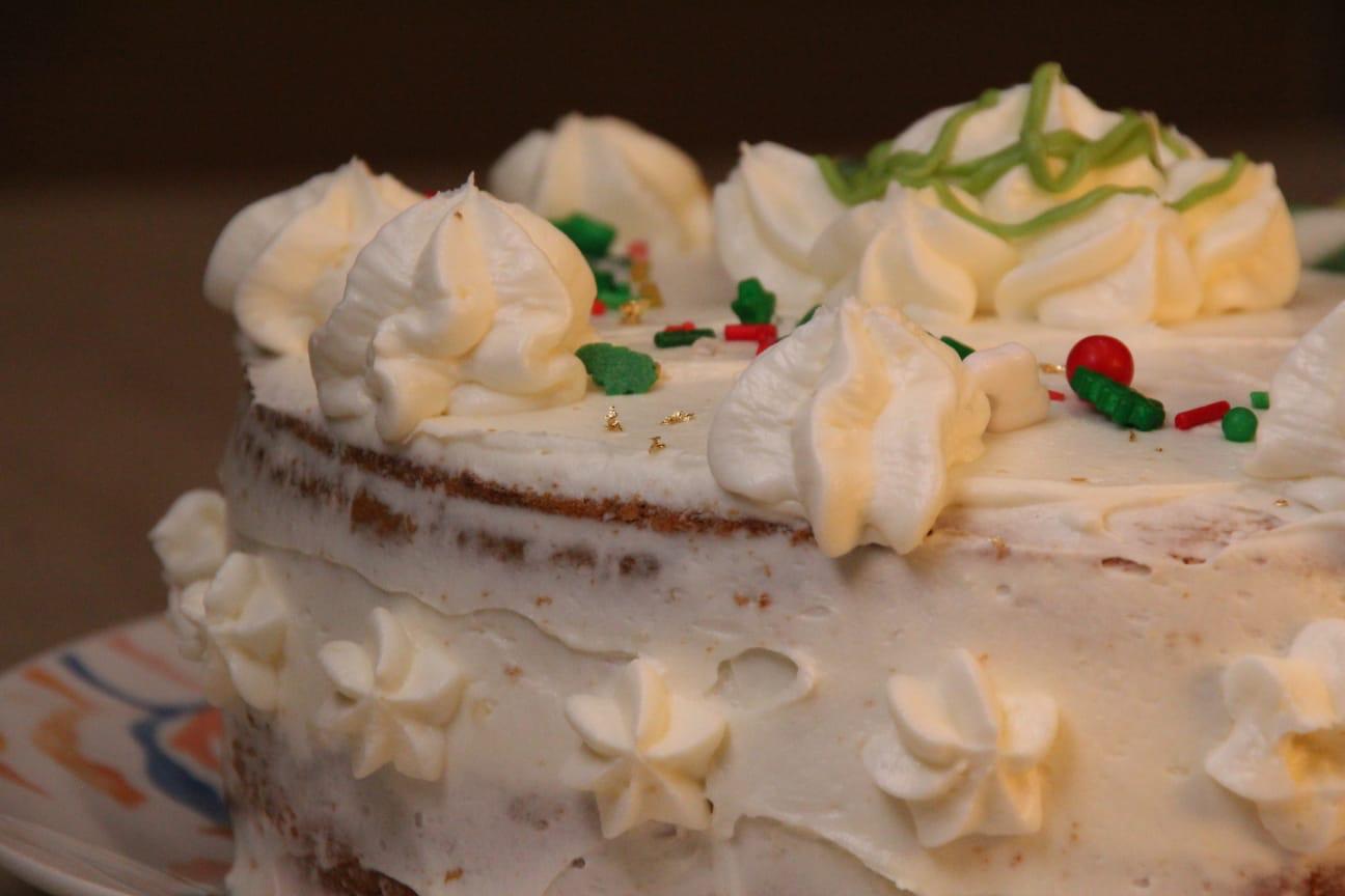 Carrot cake Navidad