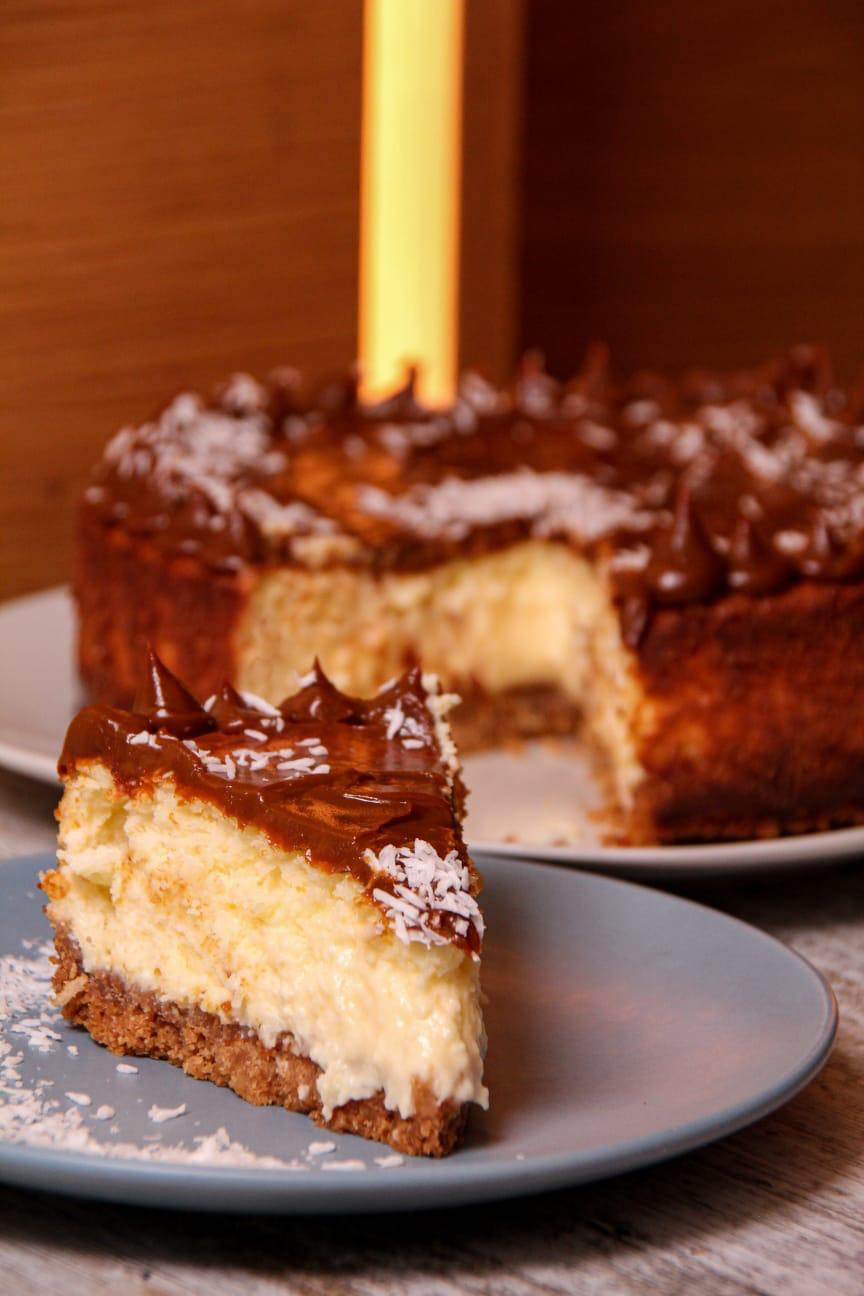 Cheesecake de Coco y dulce de leche